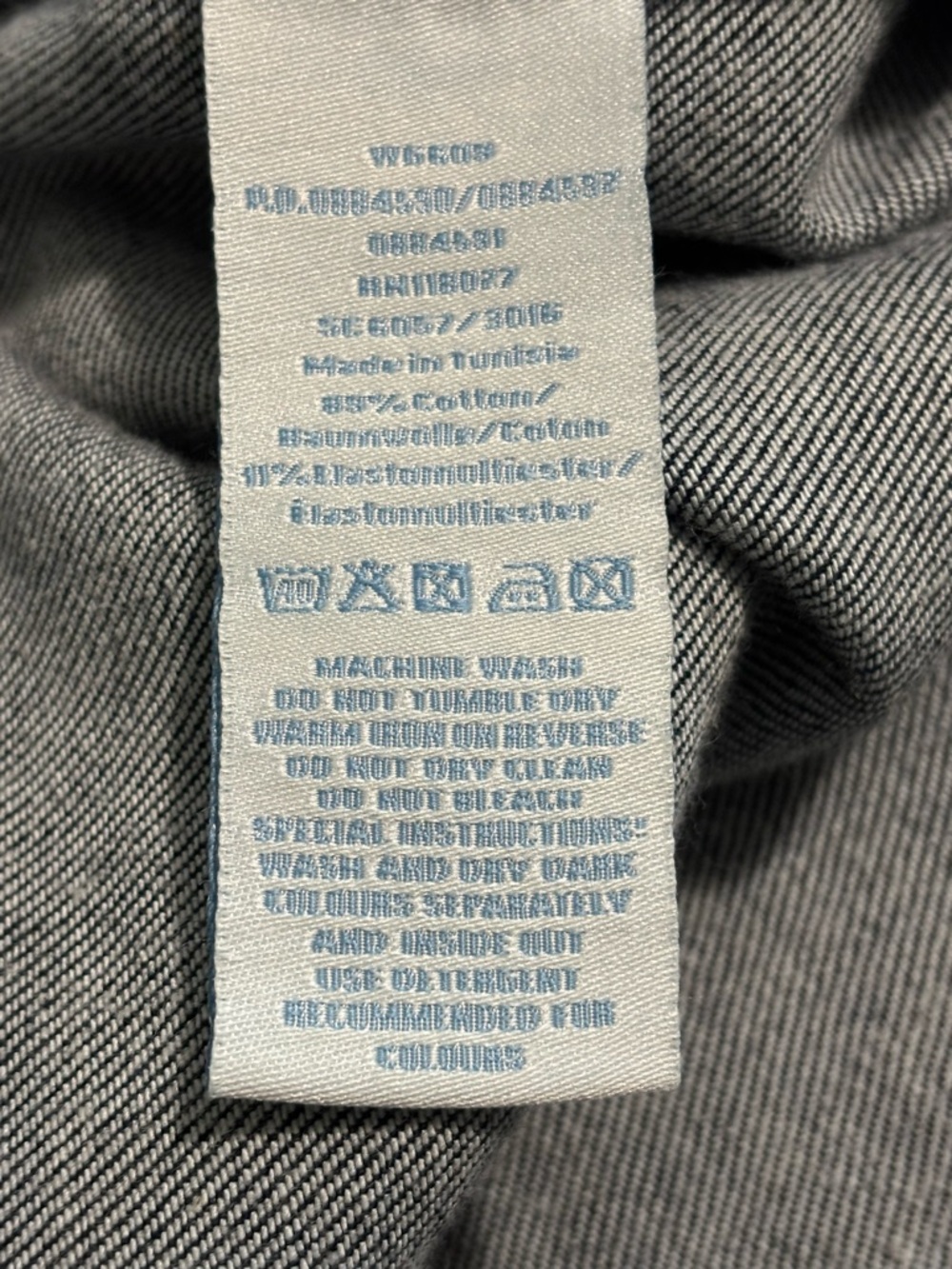 Boden Dark Indigo Denim A-Line Skirt. Functional pockets. Zipper back. Size 16. - Picture 6 of 7
